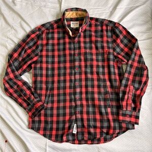 RSVLTS Red Roosevelt Flannel Size Large